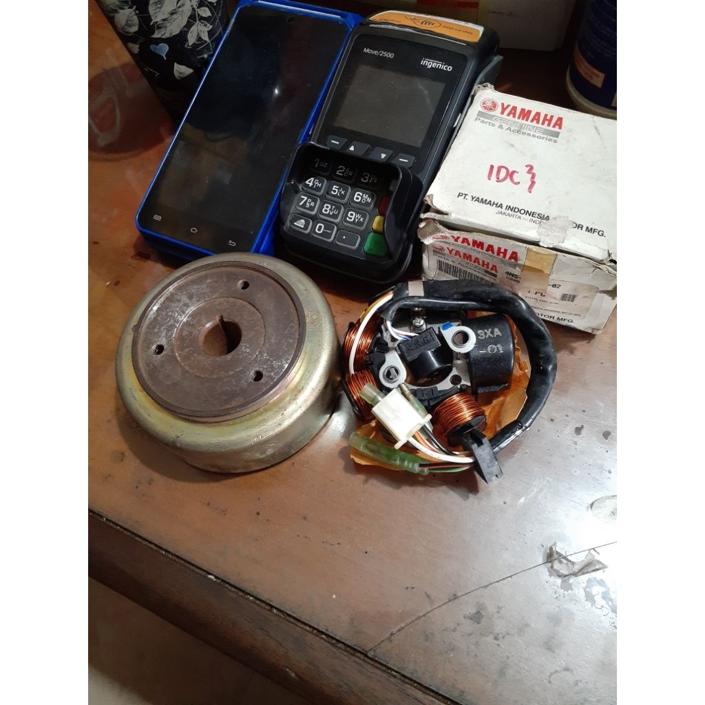Jual Magnet Set Spul Spull Yamaha FIZR Double Stater Original | Shopee ...