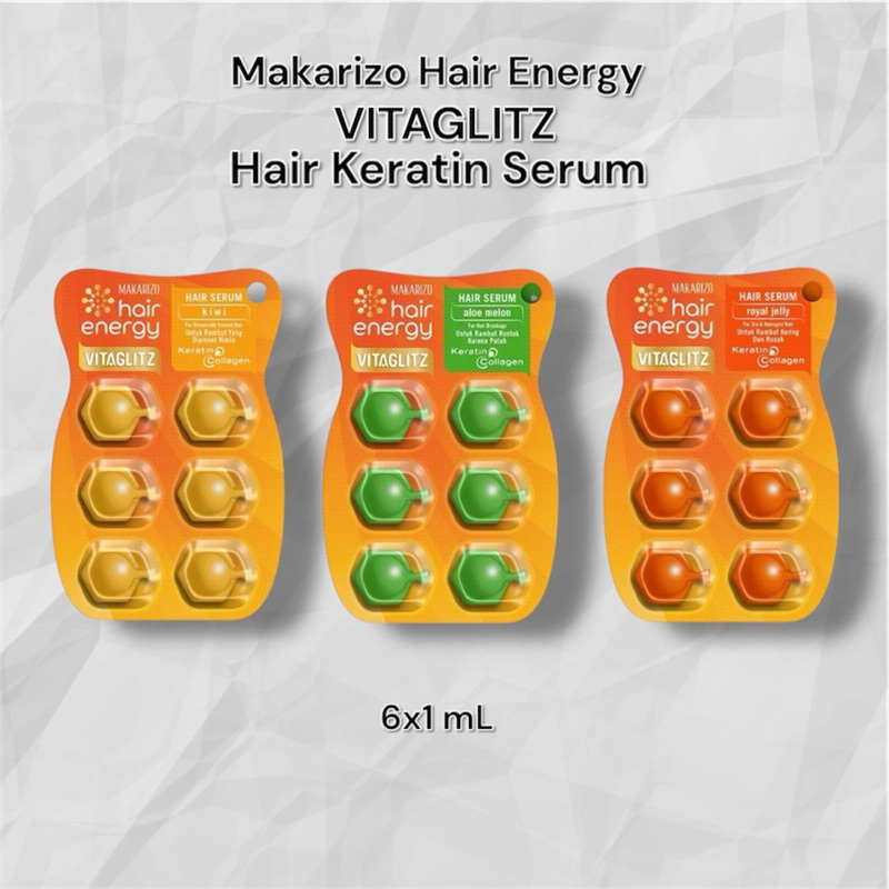 Jual MAKARIZO Hair Energy Vitaglitz Hair Serum 6's / Makarizo Vitamin ...
