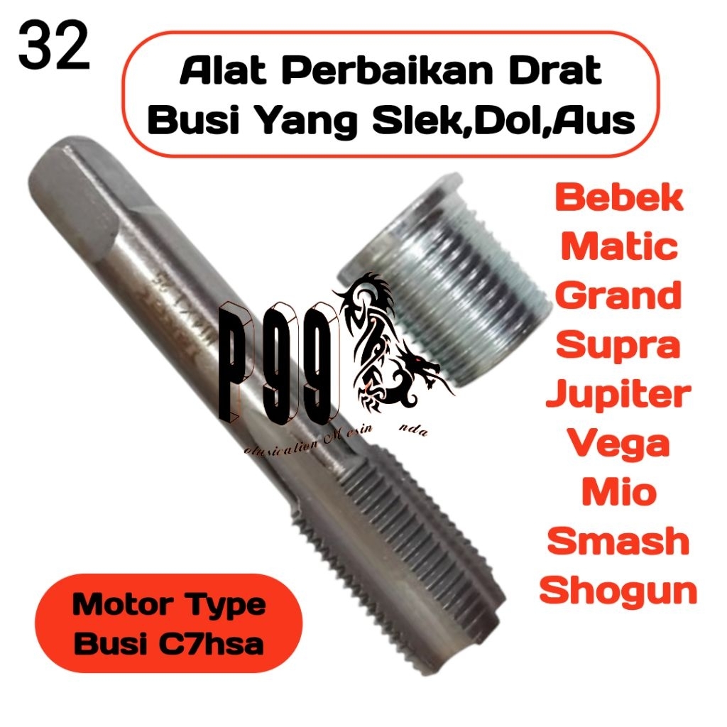 Jual Paket tap skc M14×1.25 set sok drat verbos drat busi bebek matic ...