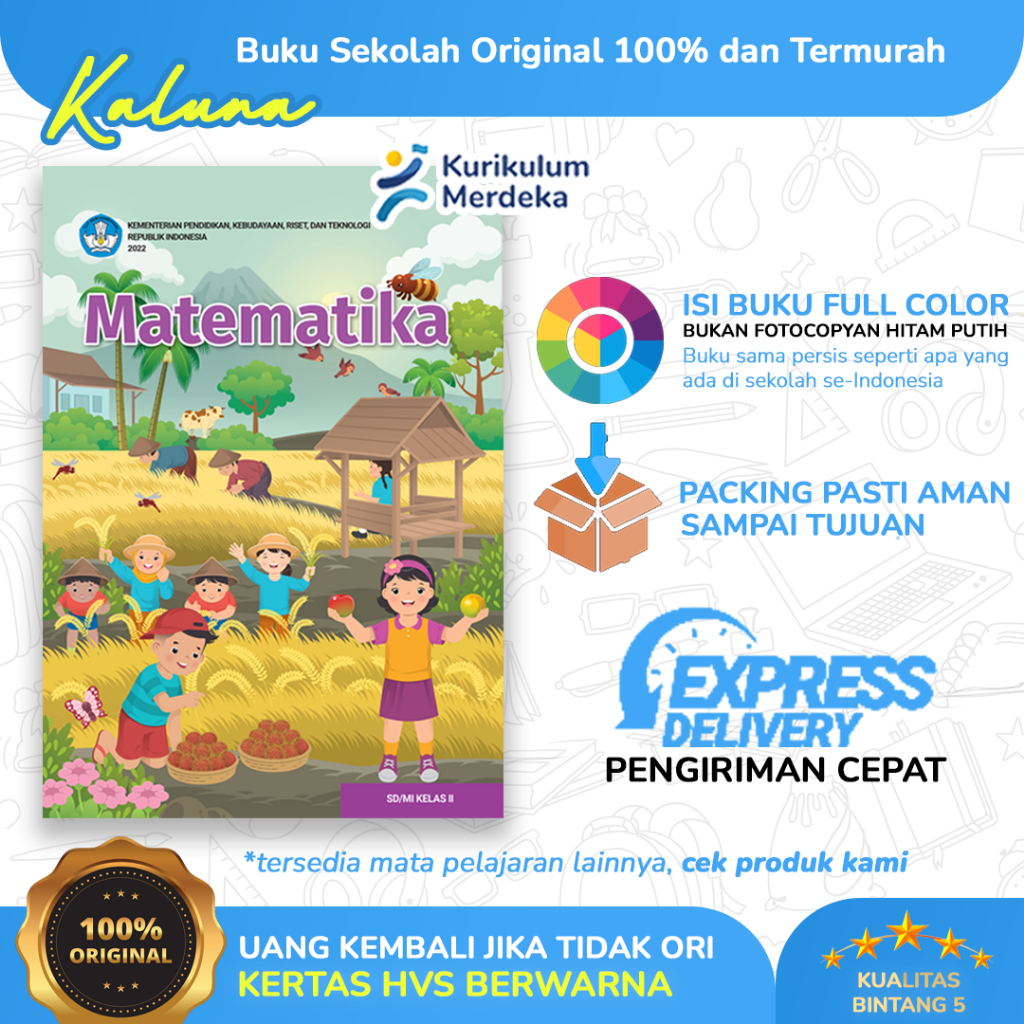 Jual Buku Matematika Kelas 2 SD - Buku Paket Siswa - Kurikulum Merdeka ...