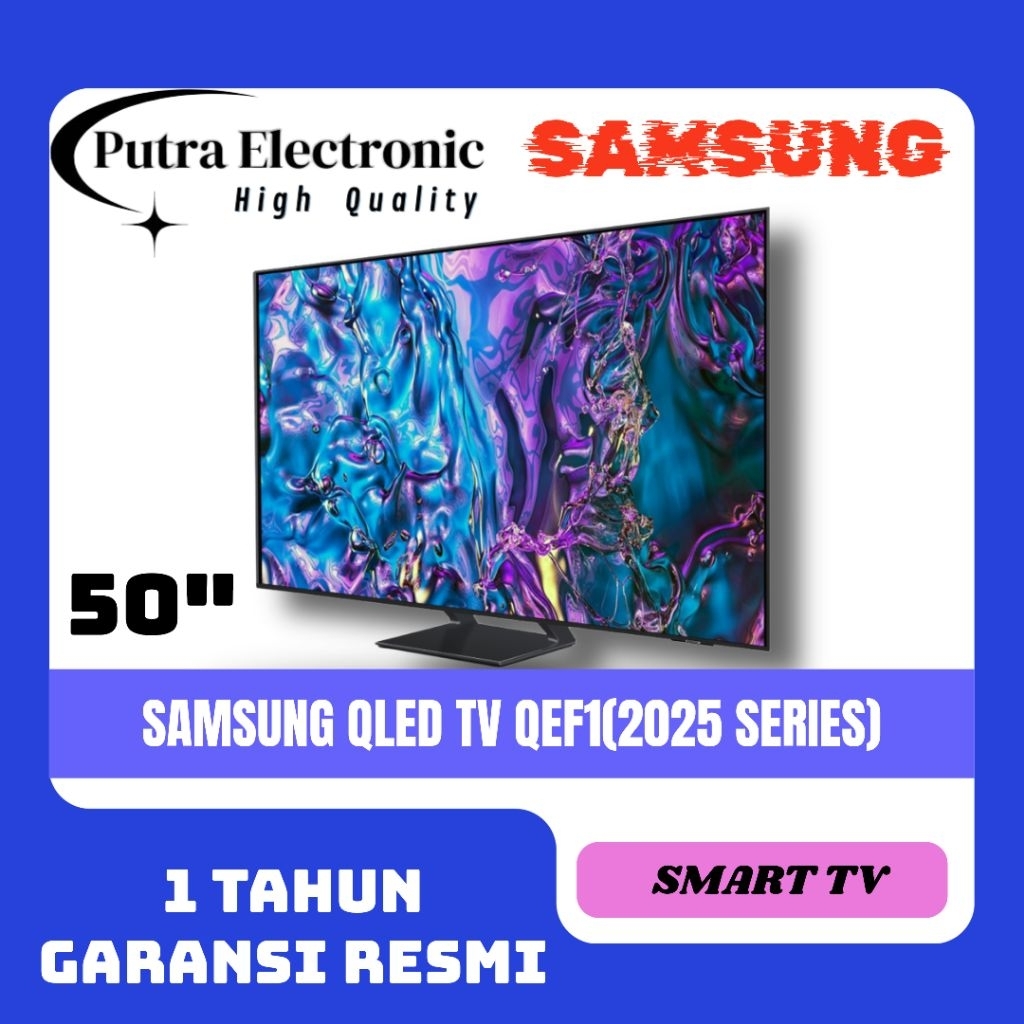 Jual SAMSUNG 50QEF1 / QLED 4K SMART TV 50 INCH 2025 SERIES | Shopee ...