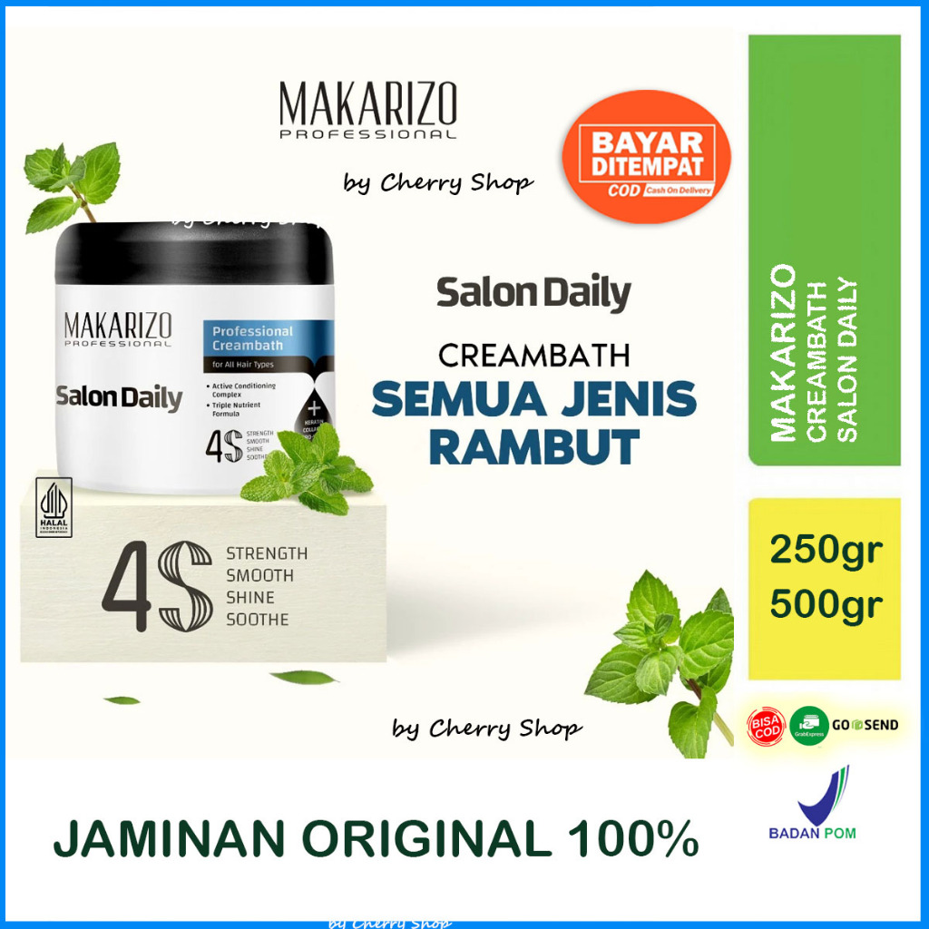 Jual [250ml | 500ML] [BPOM] Makarizo Professional Salon Daily Creambath ...