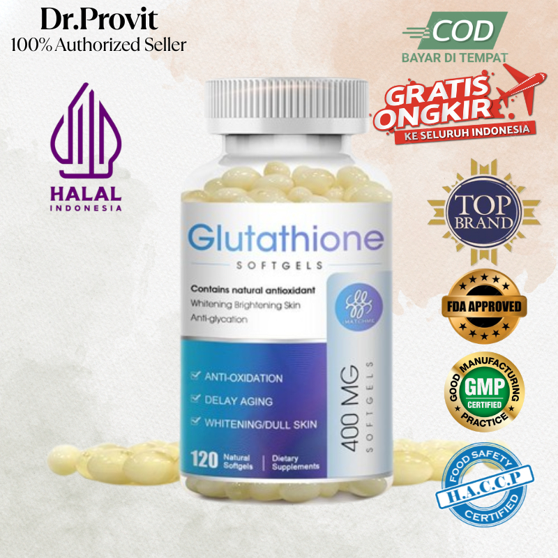 Jual IMATCHME Kapsul Glutathione 400Mg Pemutih Kuat Mengurangi Vitamin C  Kusam Anti Penuaan Meningkatkan
