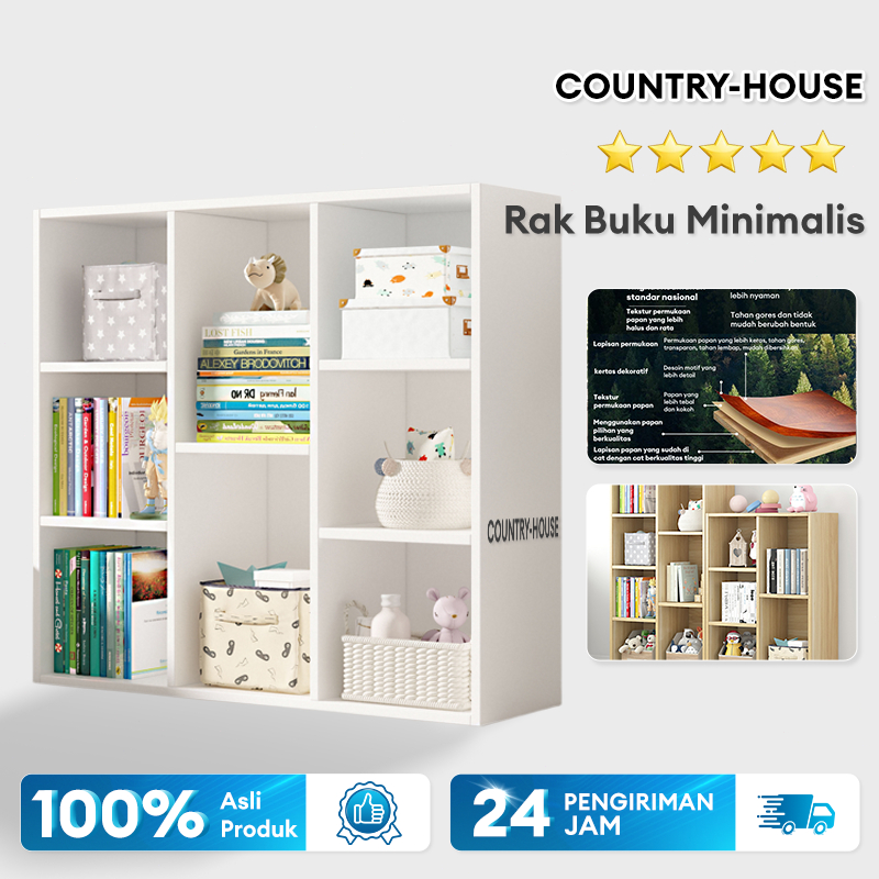 Jual COUNTRY-HOUSE Rak Susun Serbaguna Rak Buku Minimalis 4 Tingkat ...