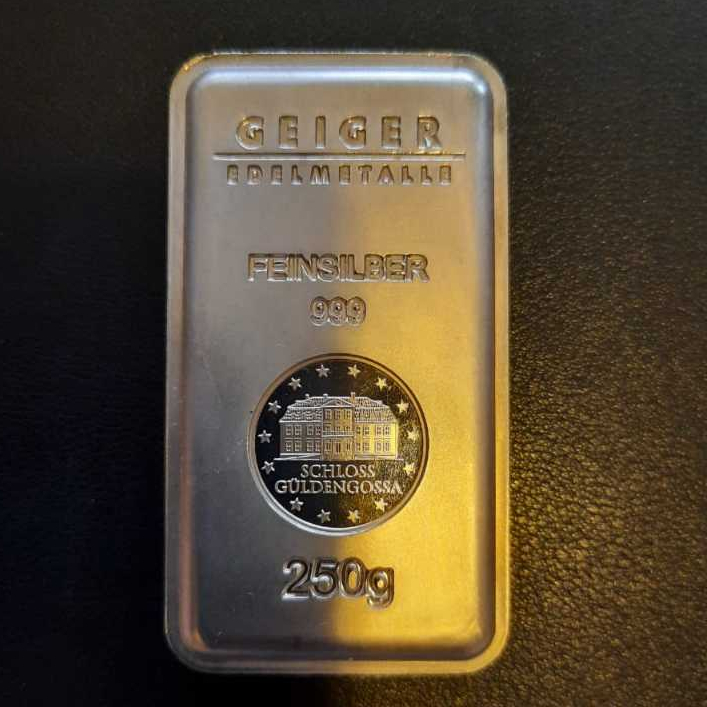 Jual PERAK BATANGAN 250 GRAM GEIGER EDELMETALLE MODEL KUNO LANGKA RARE ...