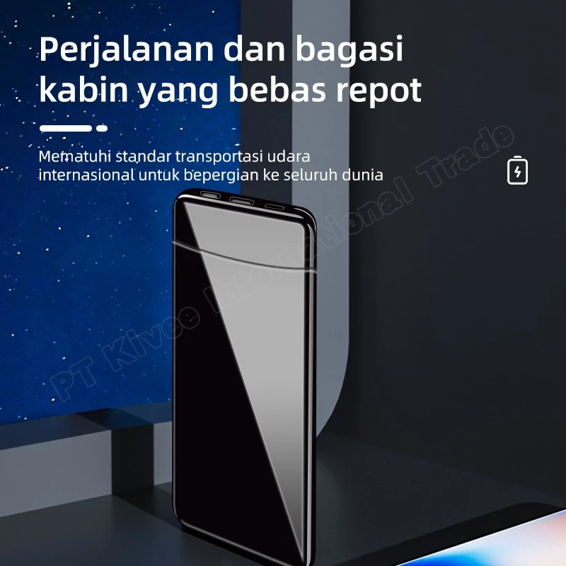 KIVEE Powerbank Fast charging mini Murah 6000 mAh Real Capacity Tipis ringan portabel Original