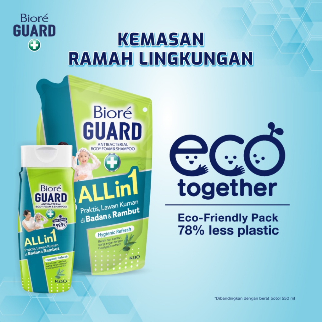 Jual Biore Guard All in 1 One Antibacterial Body Wash / Biore Guard All ...