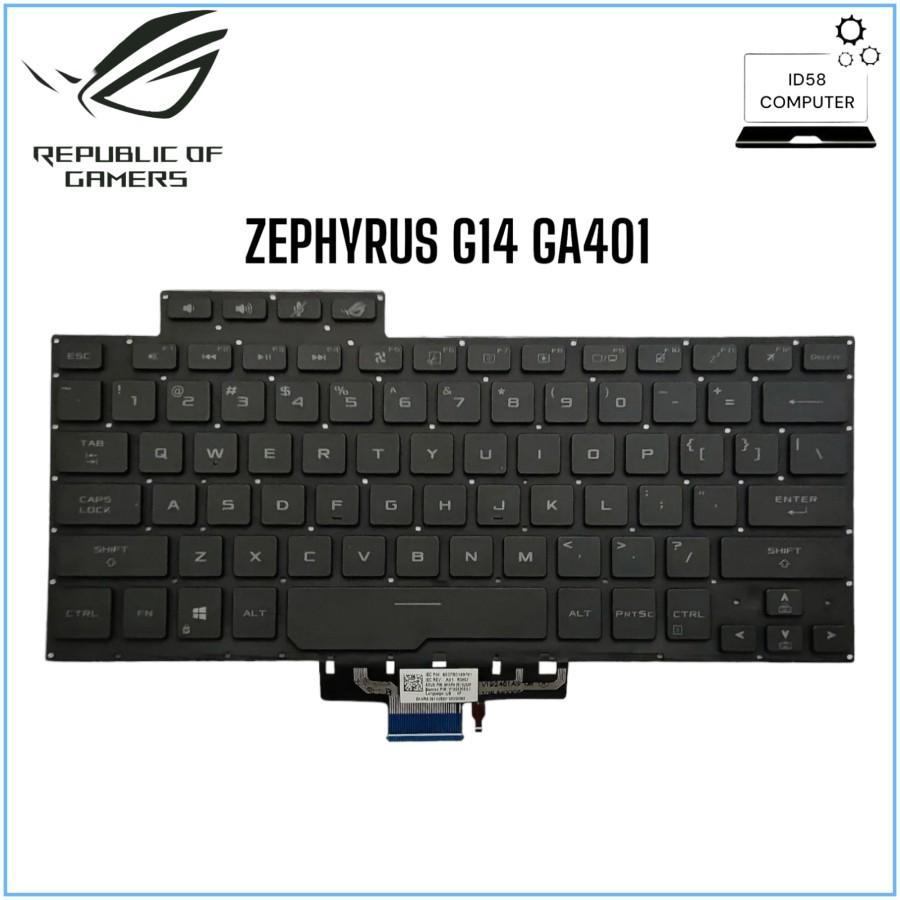 Keyboard Backlit US for ASUS ROG G14 Zephyrus GA401 6037B0207101