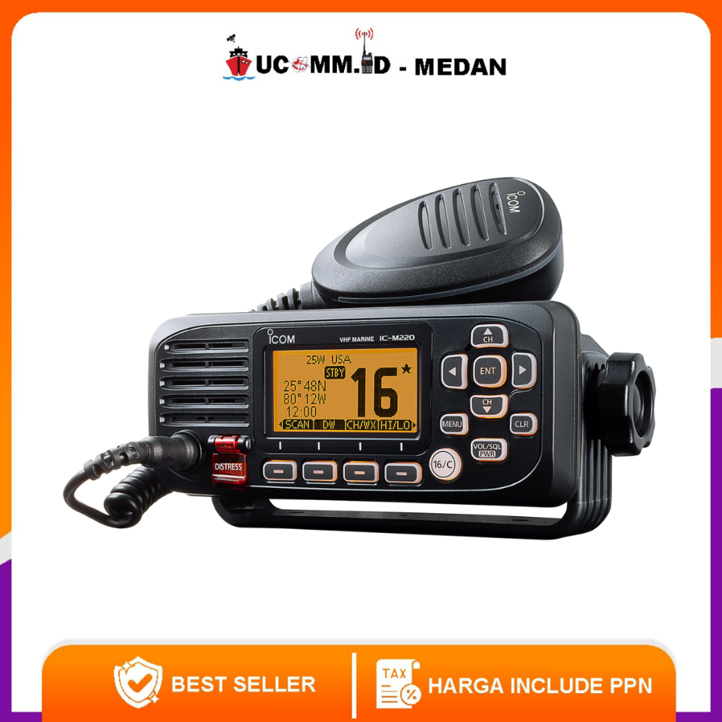 Jual ICOM Ic M220 M 220 Vhf Radio Rig Marine Icom M-220 m220 Radio Rig ...