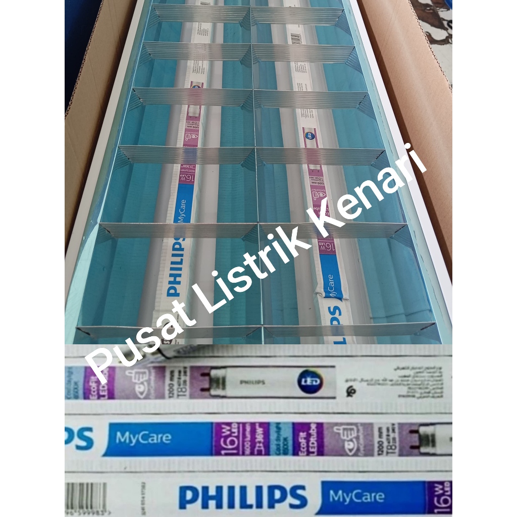 Jual KOMPLIT KAP TLT8 RMI 2X36 120 CM KAP RM INBOW 2X16W 120CM PHILIPS ...