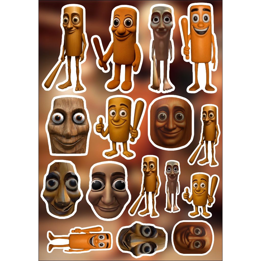 Jual Stiker anomali - stiker tung tung sahur - balerina capucino ...