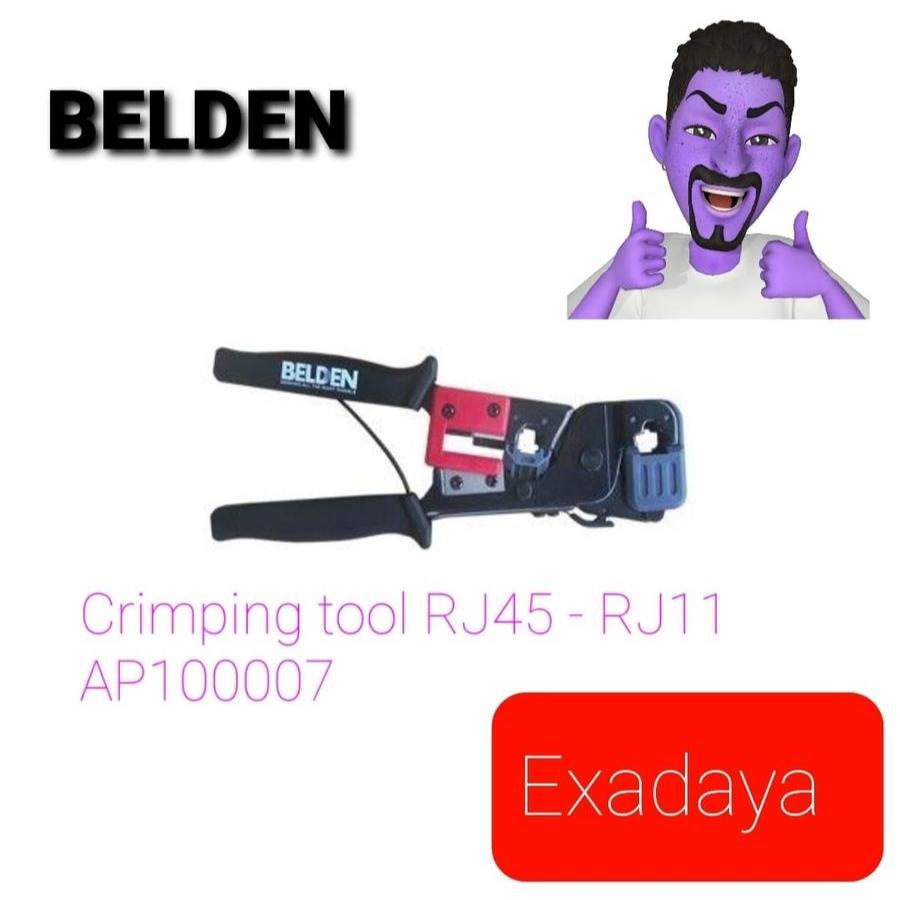 Jual Belden Crimping Tool RJ45 RJ11 Tang Crimp ORIGINAL ( AP100007 ...