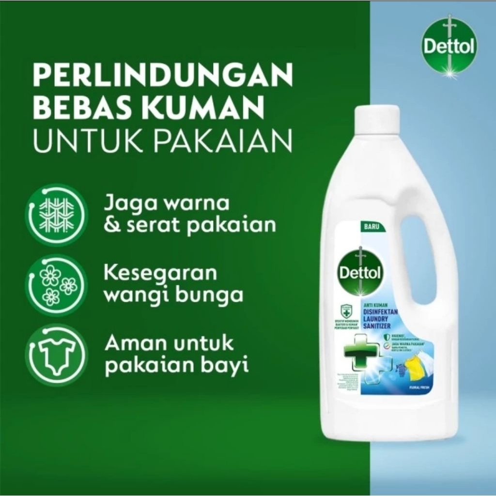 Jual Dettol Disinfektan Laundry Sanitizer 500Ml Untuk Pakaian | Shopee ...