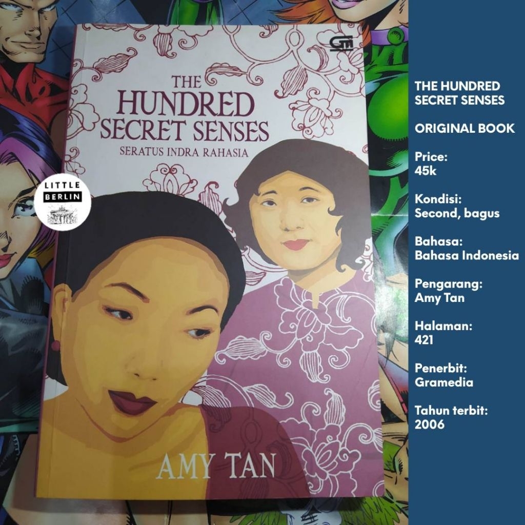Jual ORIGINAL Novel AMY TAN The Hundred Secret Senses Seratus