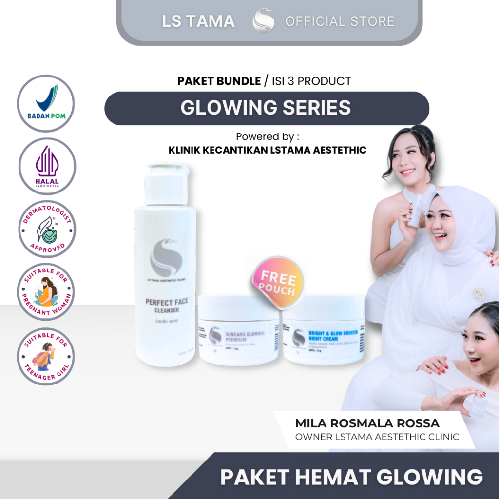 Jual Paket ls skincare untuk wajah susah putih dan glowi…