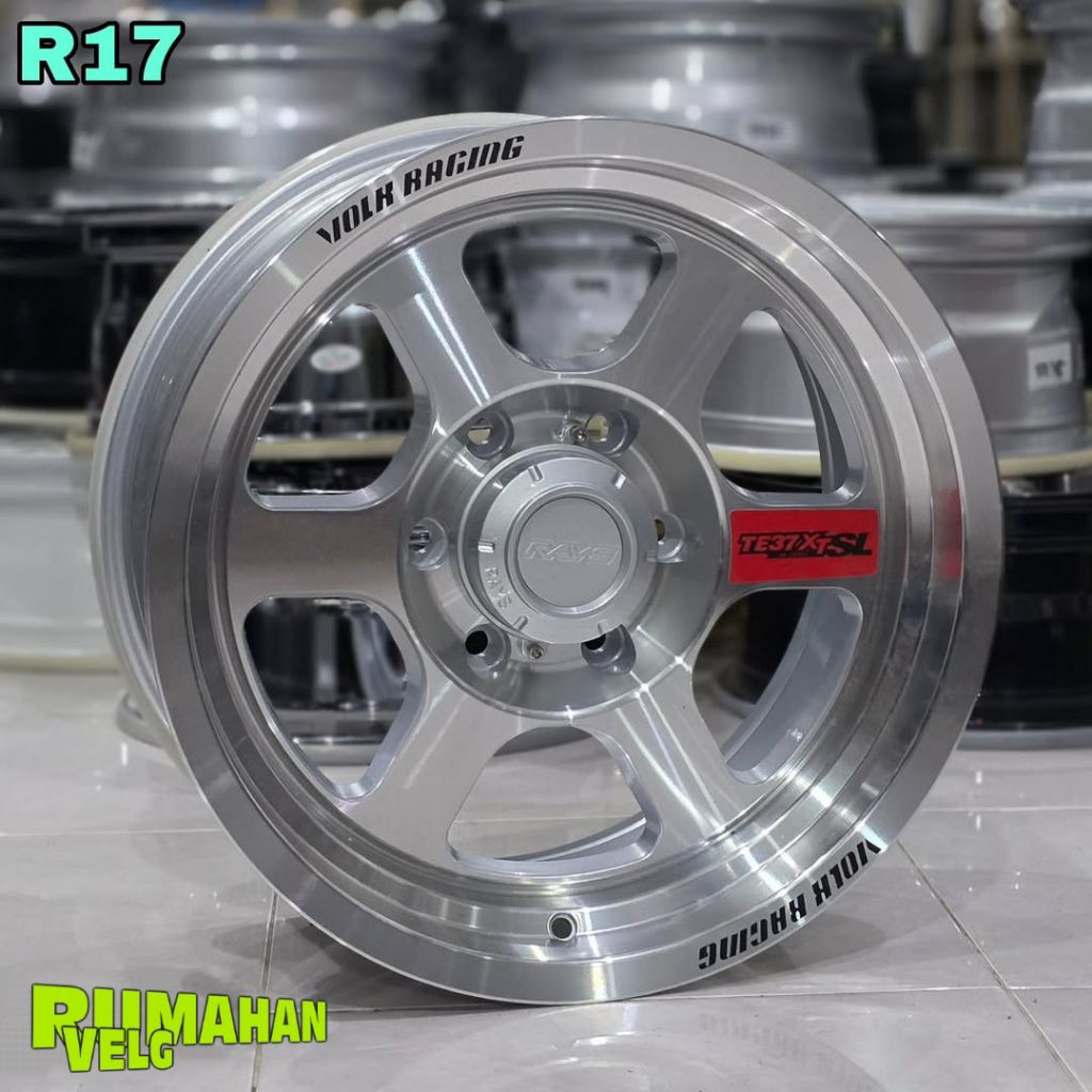 Jual velg racing mobil R17 VOLKRAYS TE37 XT LEBAR 8 PCD 6X139,7 velg ...