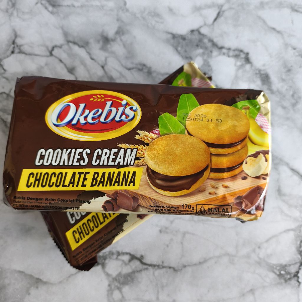 Jual Okebis Cookies Cream Netto 180gram | Shopee Indonesia