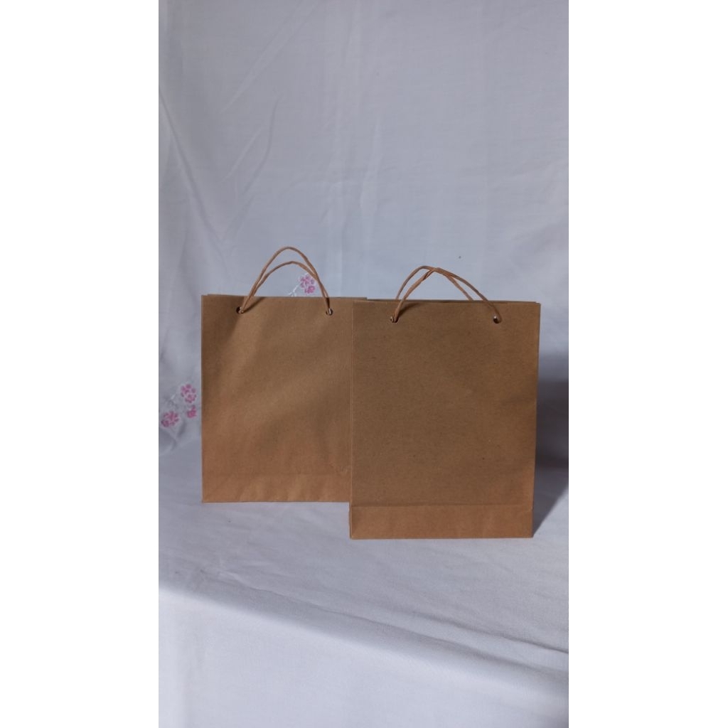 Jual (ECER)PAPER BAG/TAS KERTAS/TAS SOVENIR UKURAN BESAR POLOS 27cm x ...