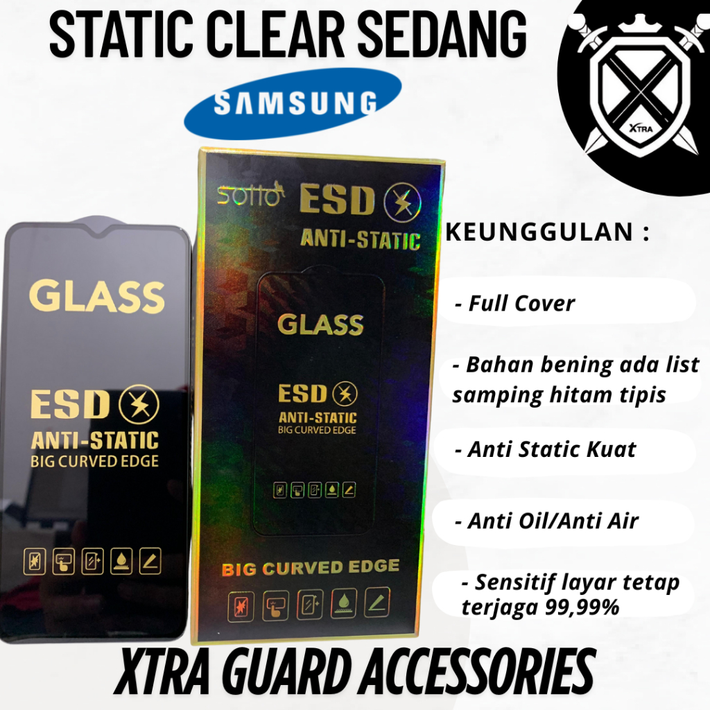 Jual Static Clear Sedang Type Samsung Terlengkap | Shopee Indonesia