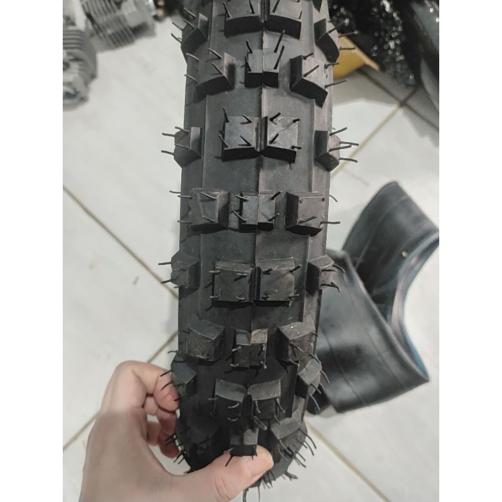 Jual Ban motor trail ukuran 3.00-10 - Ban trail 1set luar dan dalam ...