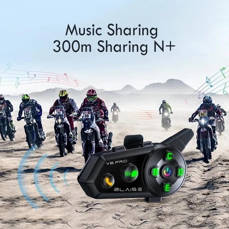 Jual INTERCOM BLAISE V6 PRO INTERCOM MUSIC SHARING SAMBIL NGOBROL ...
