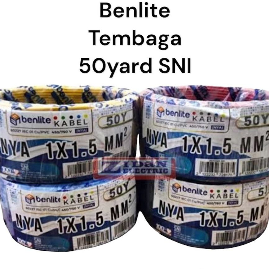 Jual KABEL NYA 1 x 1,5 MM2 BENLITE | Shopee Indonesia