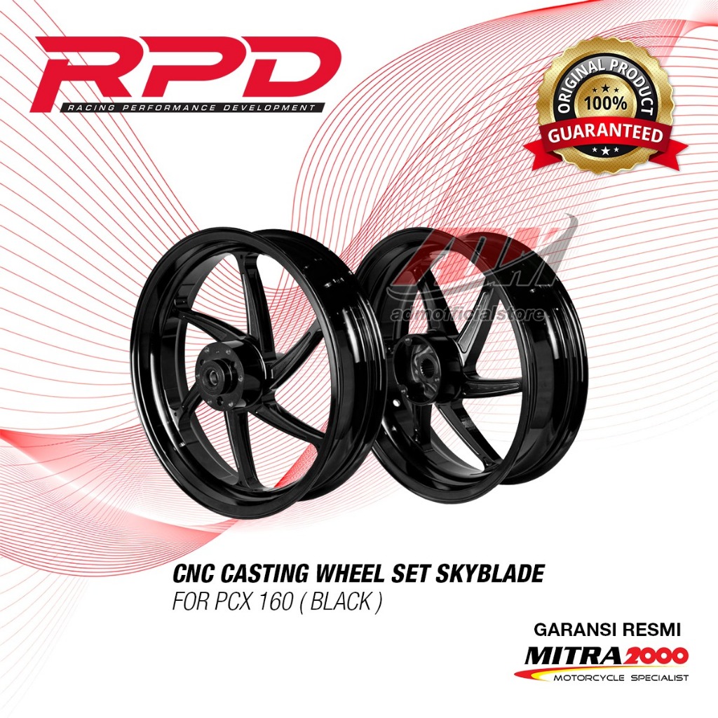 Jual Velg RPD CNC Casting Wheel Set Skyblade For PCX 160 (Front: 2 ...