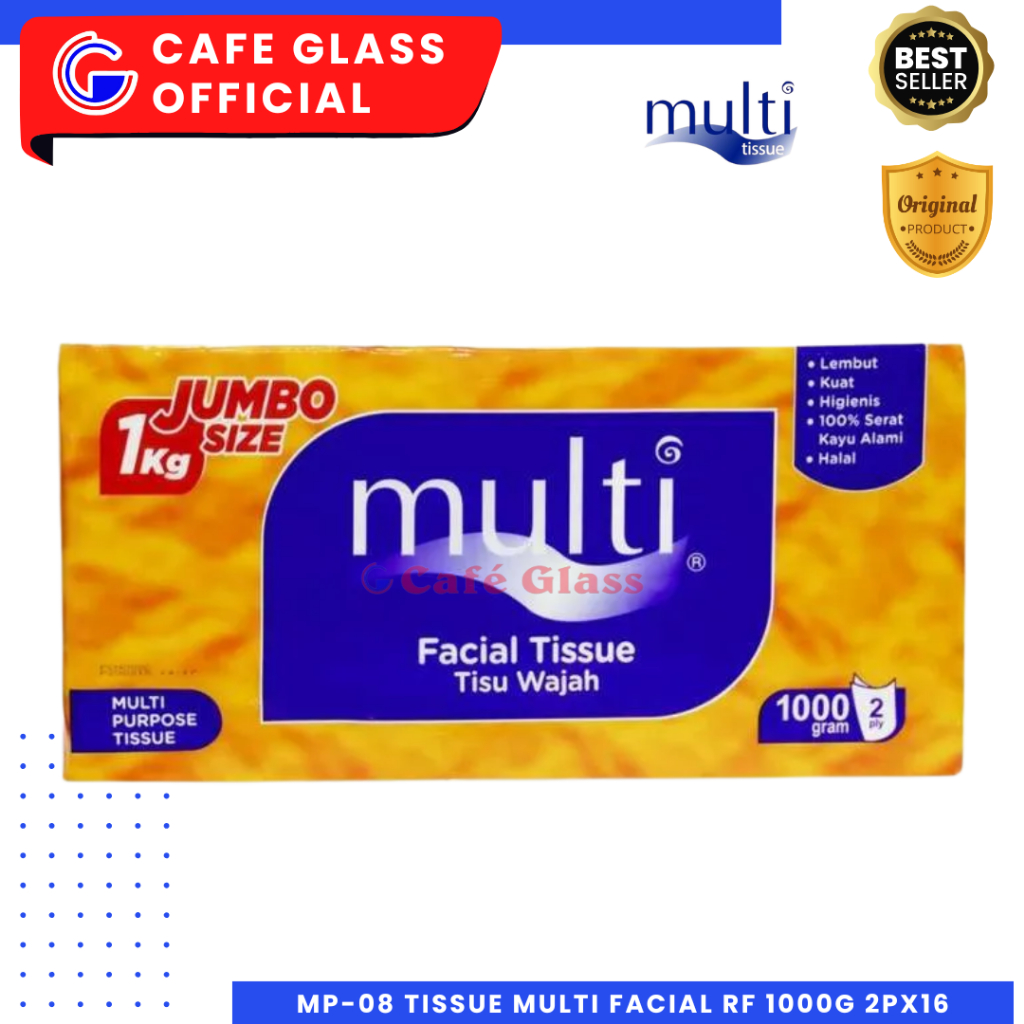 Tisu Jumbo Size / Multi Facial Tissue 1000G 2Ply / Tisu Kiloan Besar / Tisu Kering Murah Halus (Mp-08)