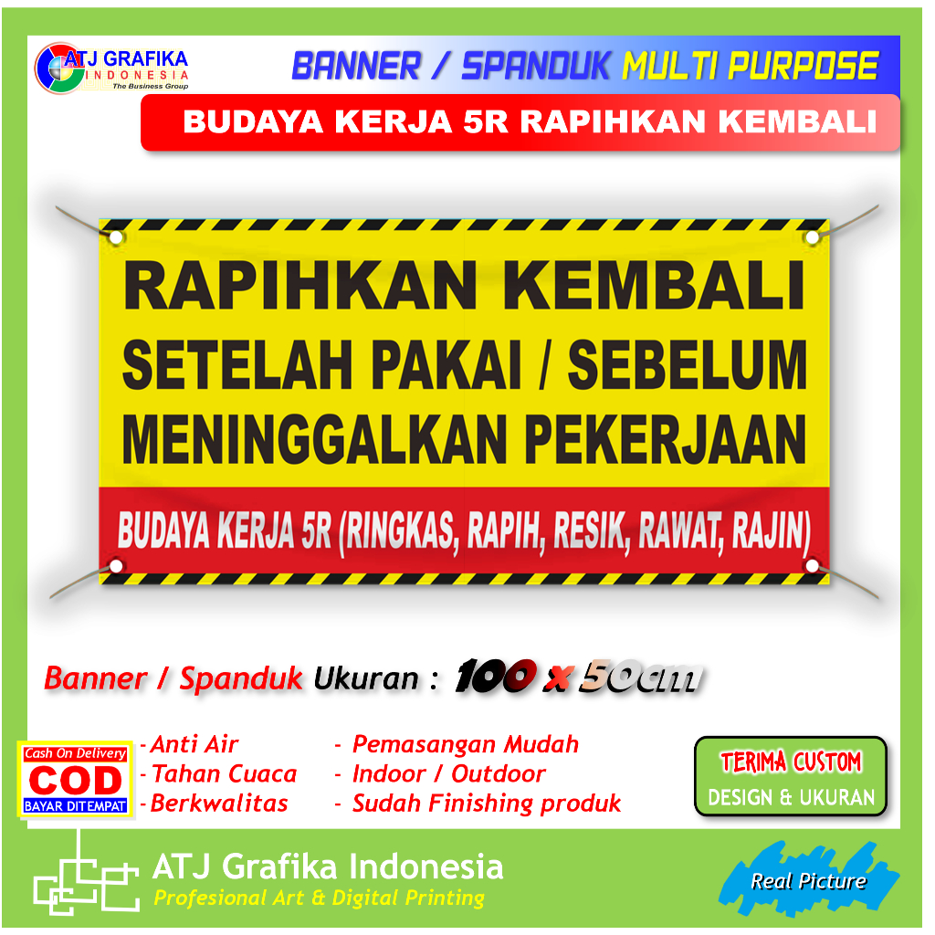 Jual Banner spanduk rapihkan kembali setelah pakai sebelum meninggalkan ...