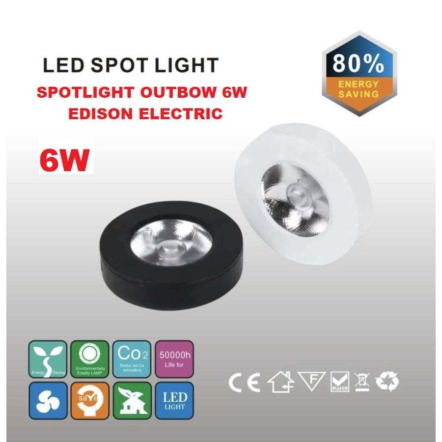 Jual LAMPU DOWNLIGHT SPOTLIGHT OB OUTBOW LED 6W SPOT MINI SLIM CAHAYA ...