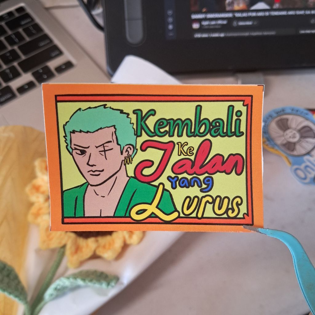 Jual METAL KECIL | Sticker Angkot Anime | Kembali ke Jalan Yang Lurus ...