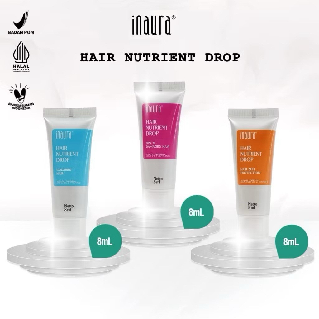 Jual Inaura Hair Nutrient Drop 8ml | Shopee Indonesia