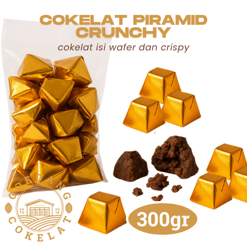 Jual Goedang Cokelat | Cokelat PIRAMID CRUNCHY 300gr | Cokelat Piramida ...