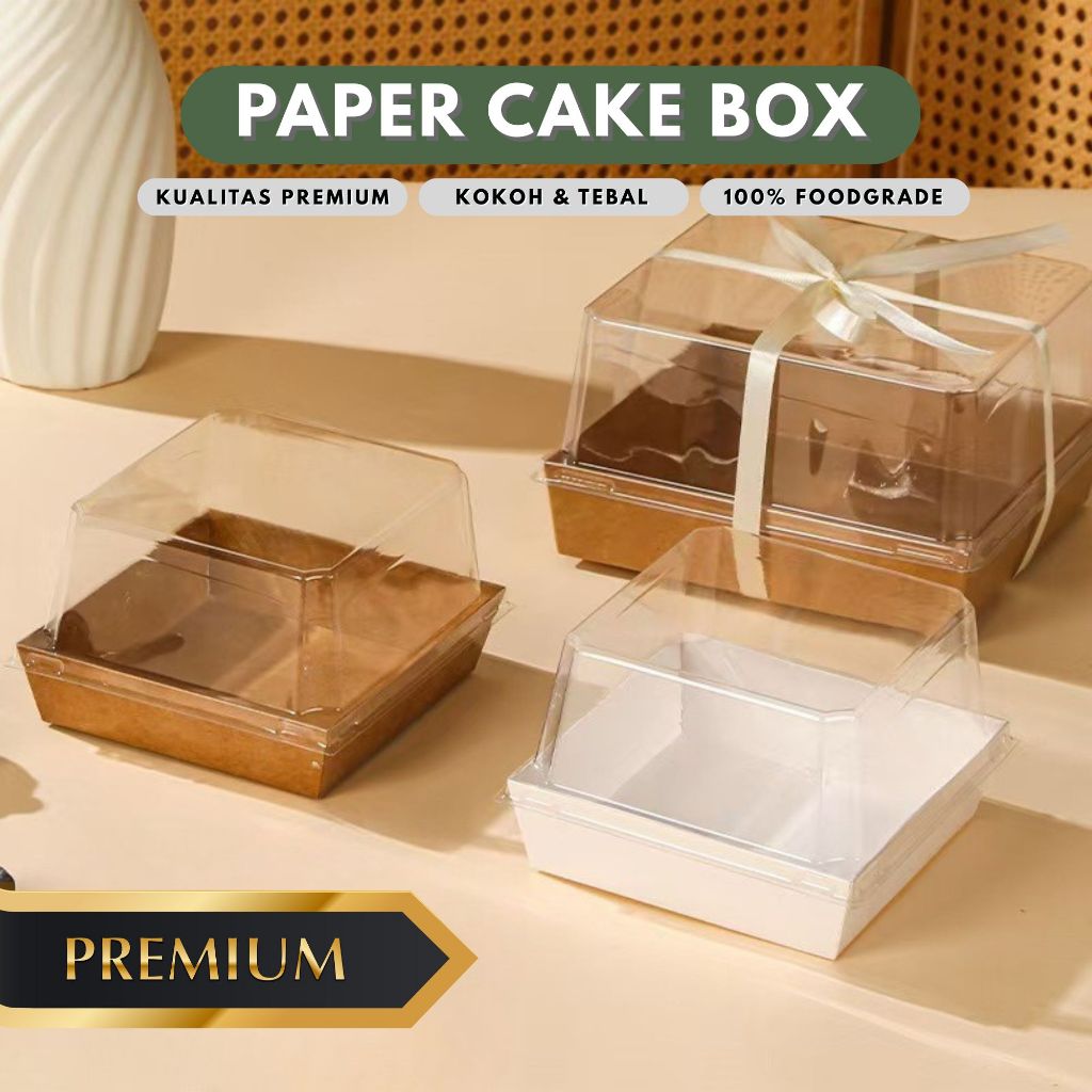 Jual PAPER CAKE BOX / Box Bolu Ketan Hitam / Paper Box Kue Tart ...