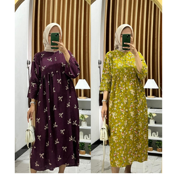 Jual PAKET BOUNDLING 100 RIBU DAPAT 2 PCS Midi Dress Miranda Jumbo ...