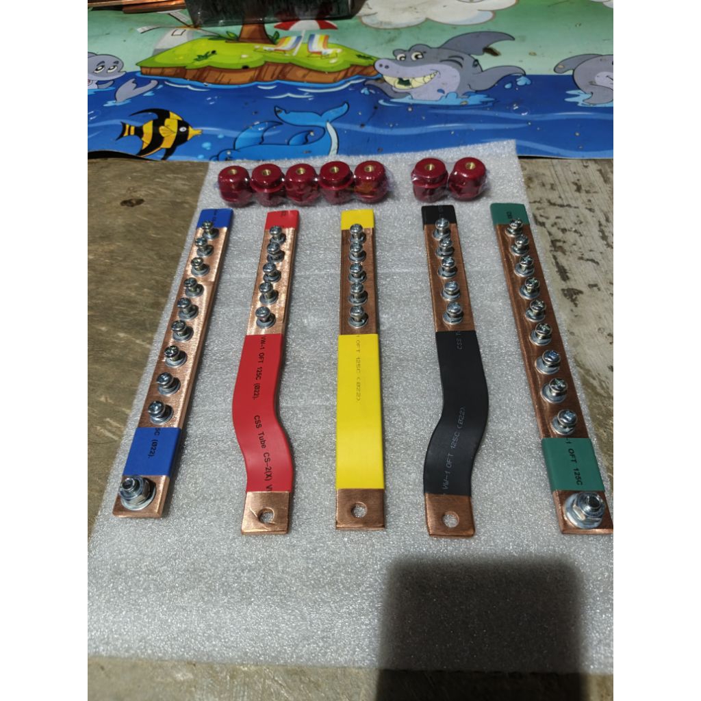 Jual BUSBAR 5×25 RSTN + GROUND PANJANG 25CM UNTUK MCCB 250A | Shopee ...