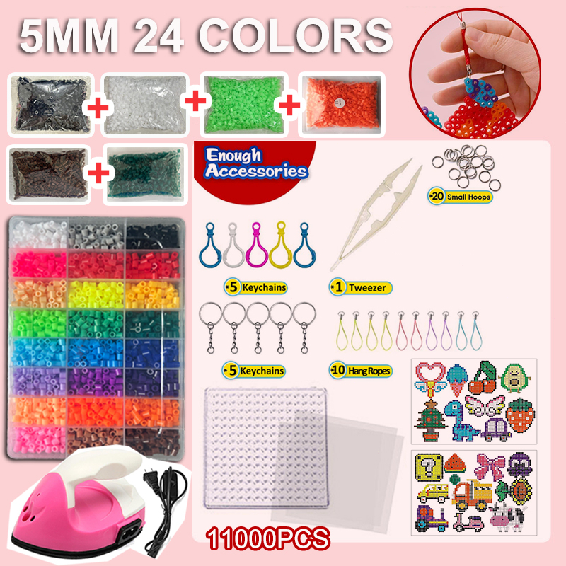 Jual DIY Perler Beads Manik-manik Sekering Kit Mainan 5mm 2.6mm