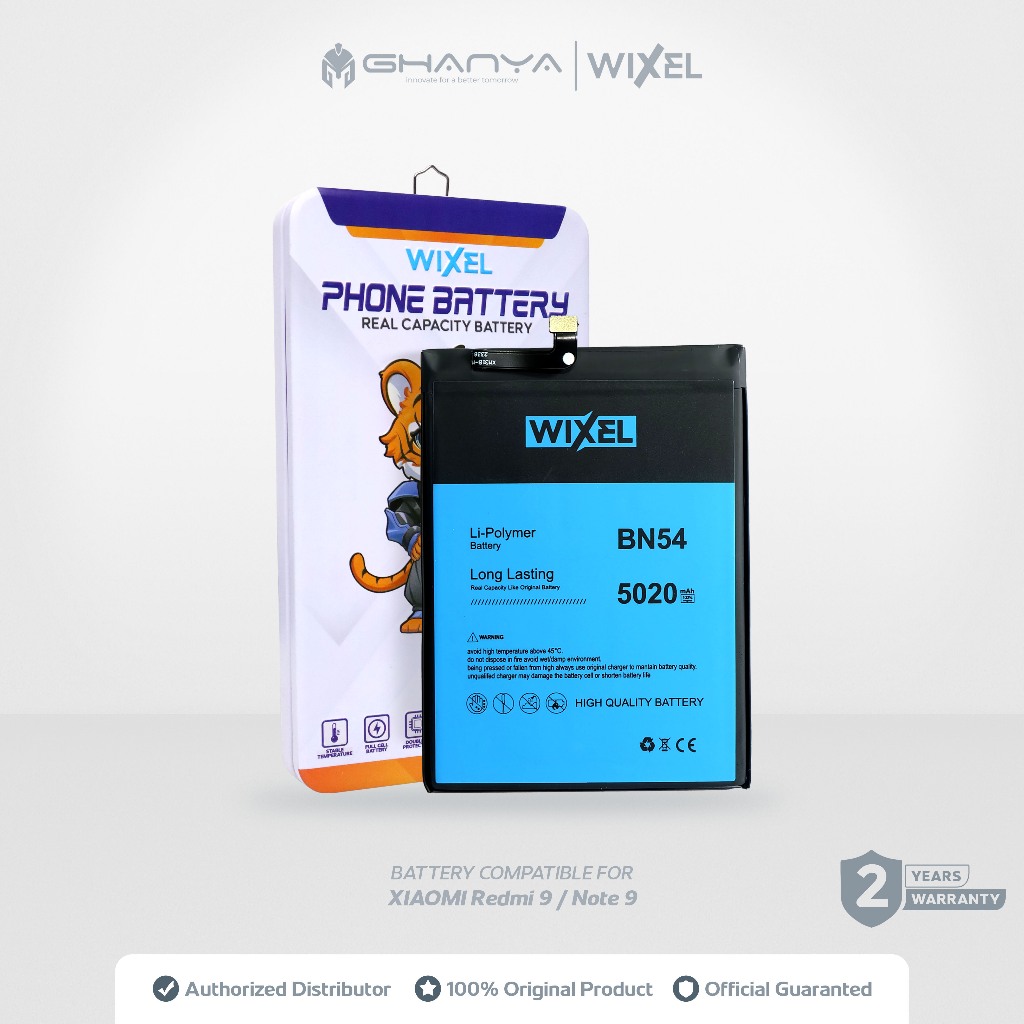 Jual WIXEL ORIGINAL Baterai XiaoMi BN54 Redmi 9 / Note 9 Batre Batrai ...