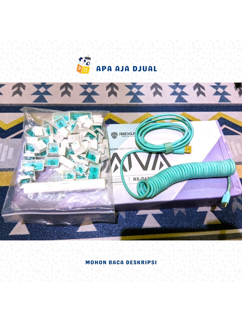 Jual Rexus Daiva Rx-D68 SF RX D68 SF - KEYCAPS & CABLE | Shopee Indonesia