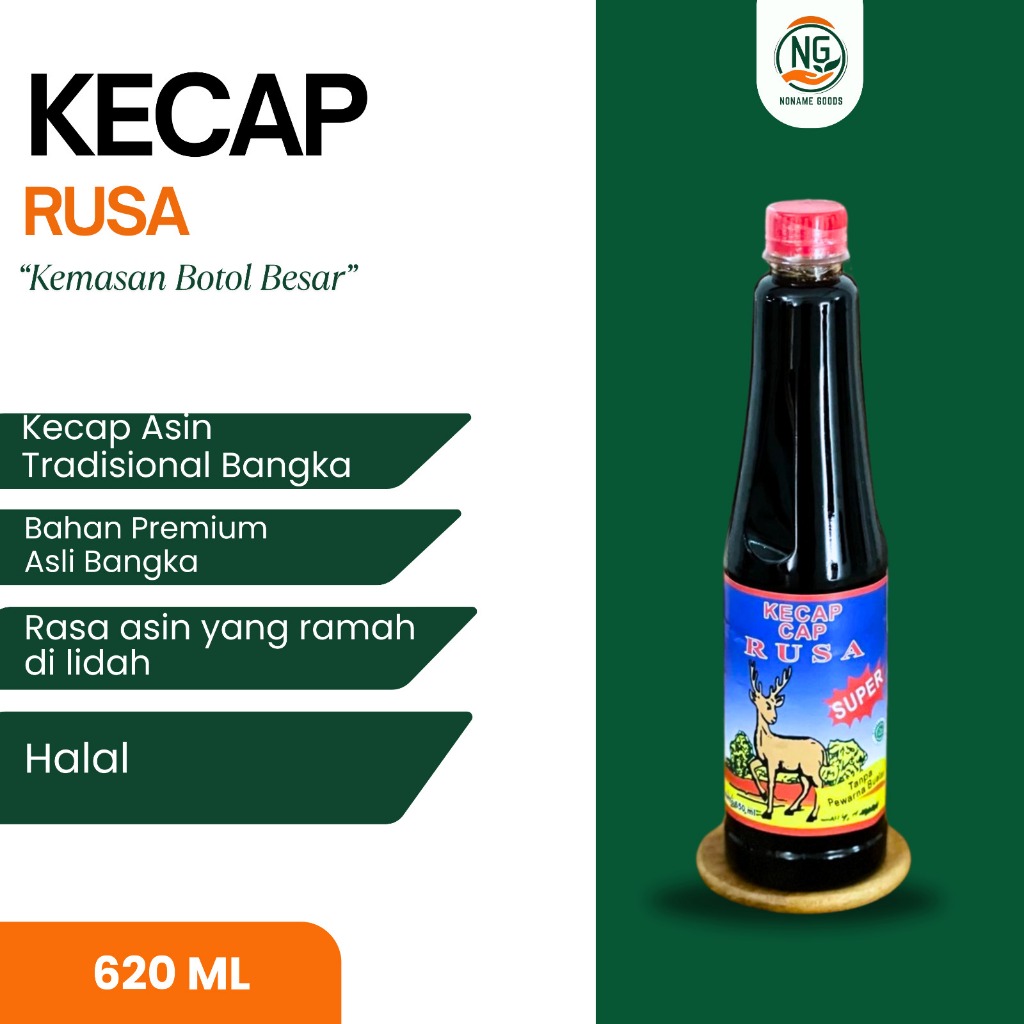 Jual KECAP ASIN BANGKA CAP RUSA SUPER BOTOL 650 ML | Shopee Indonesia