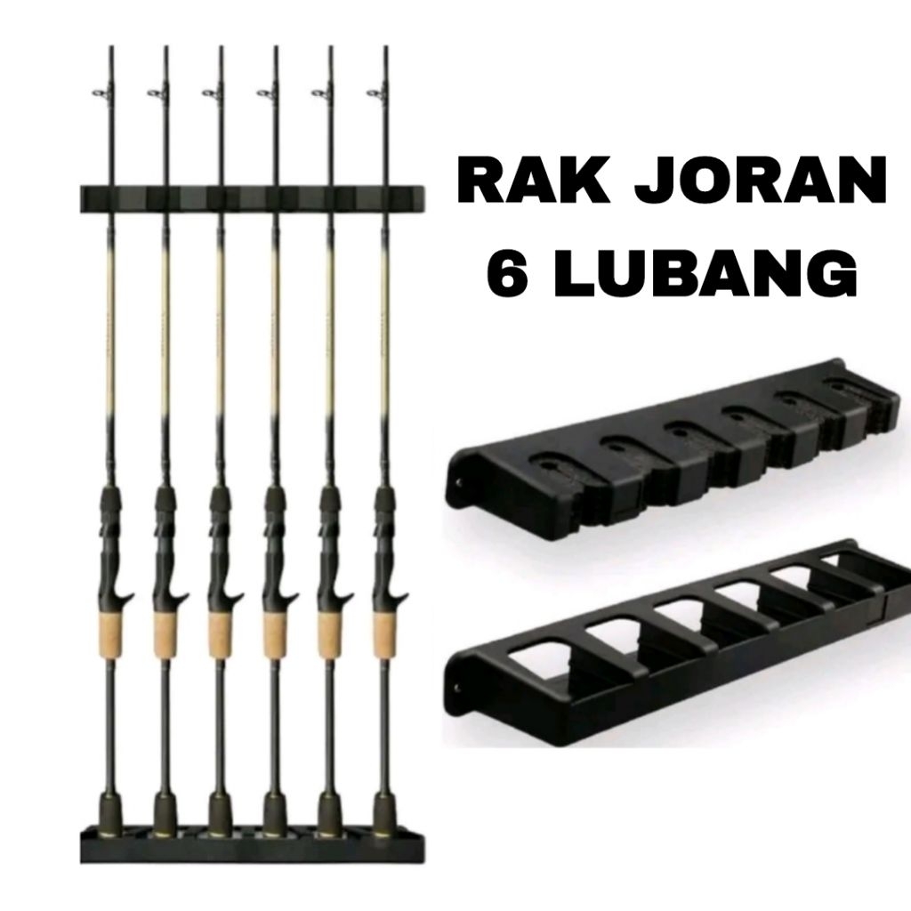 Jual rak joran 6 lubang rak pajangan joran 6 slot rak joran busa eva ...