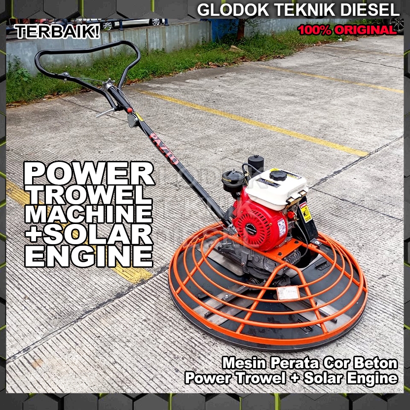 Jual Power Trowel Machine + Solar Engine 170 Mesin Perata Cor Beton ...