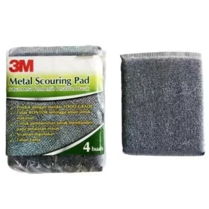Jual 3M Metal Scouring pad-sabut stainles-spon stainles cuci panci ...