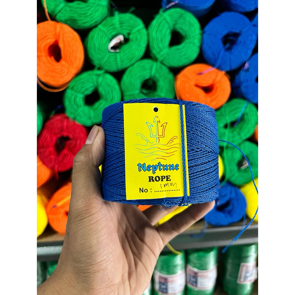 Jual Tambang 1 mm 200 meter Biru Neptune Rope / Tambang Kecil 1 mili ...