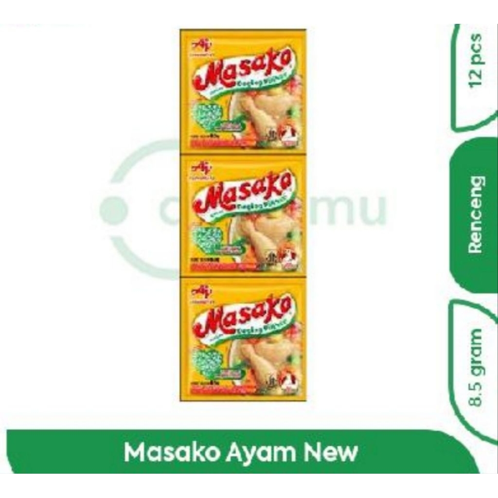 Jual MASAKO RASA AYAM 8,5gr RENCENG(1DUS) | Shopee Indonesia