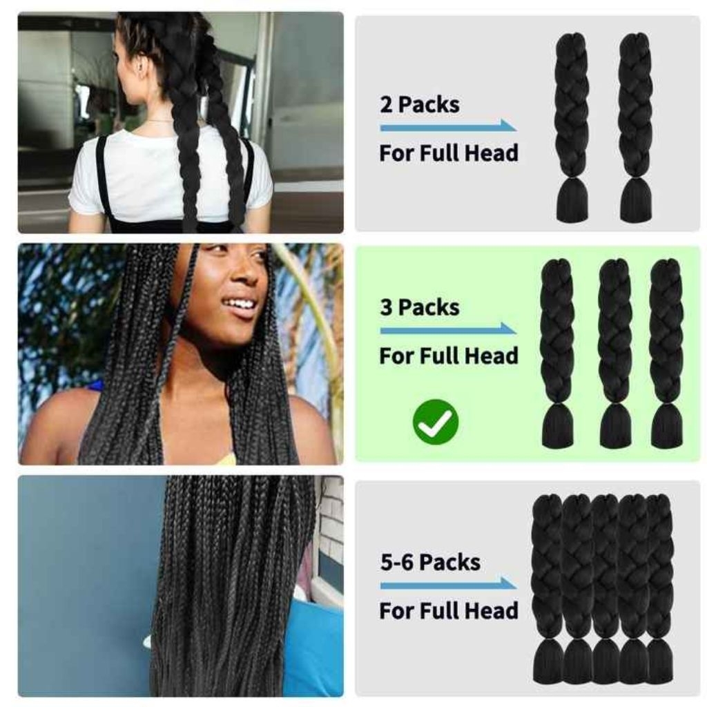 Jual INDOBRAID Rambut Sambung Box Braid HARGA PROMO Rambut Sulam Rambut ...