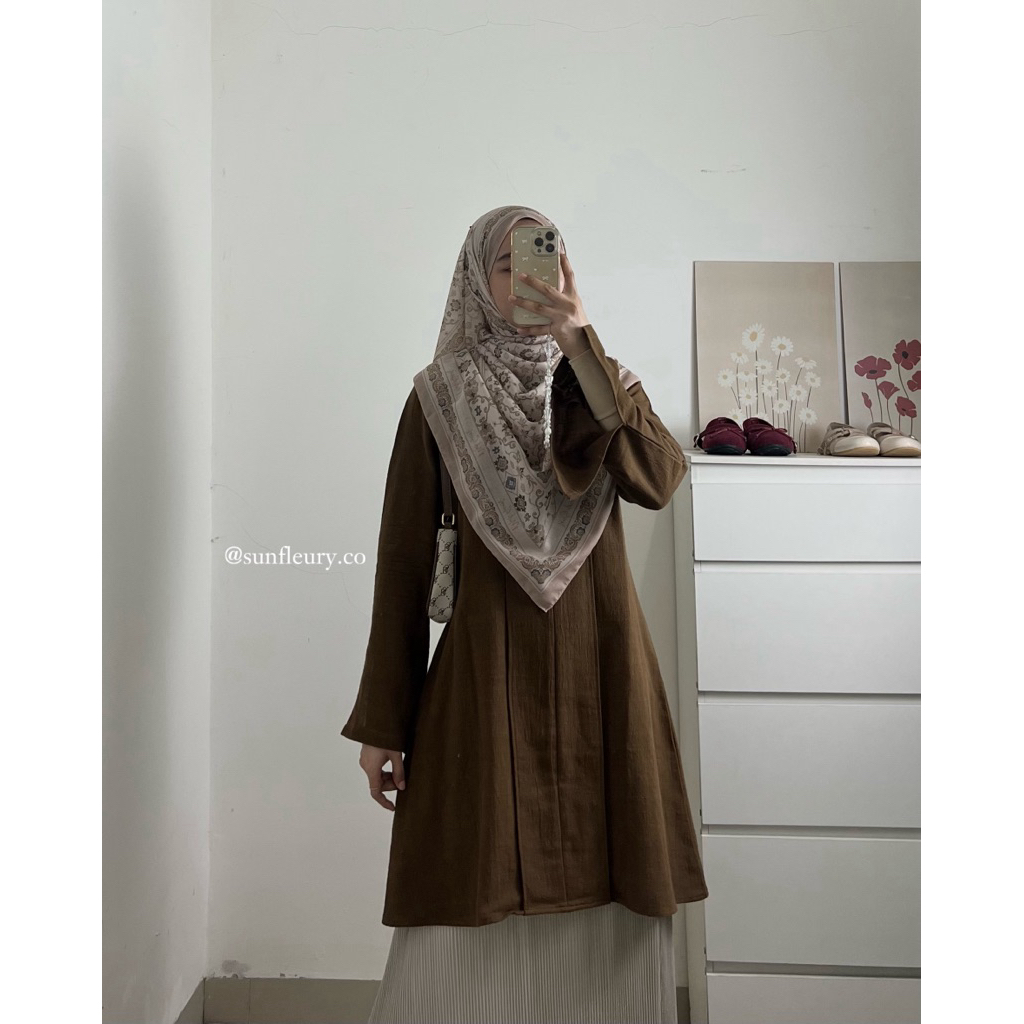 Jual Ruwa Tunic linen | Set Rok melayu | simple tunic | Shopee Indonesia