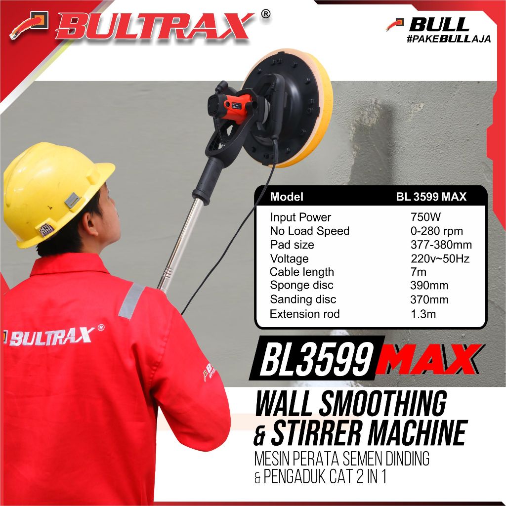 Jual Bultrax BL3599 Max Wall smoothing and stirrer machine mesin Perata ...