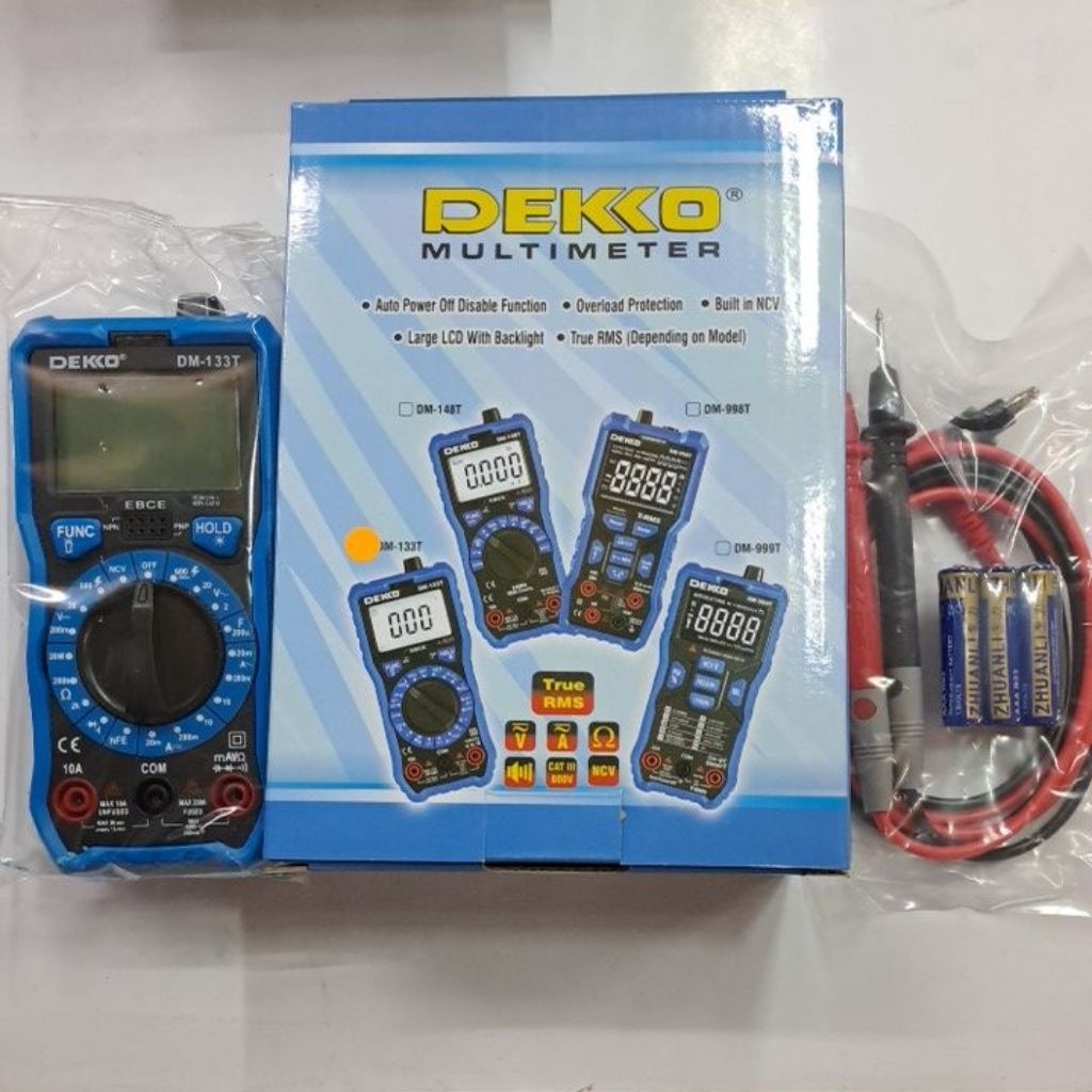 Jual MULTIMETER DIGITAL DEKKO DM-133T MULTITESTER AVOMETER DIGITAL ...