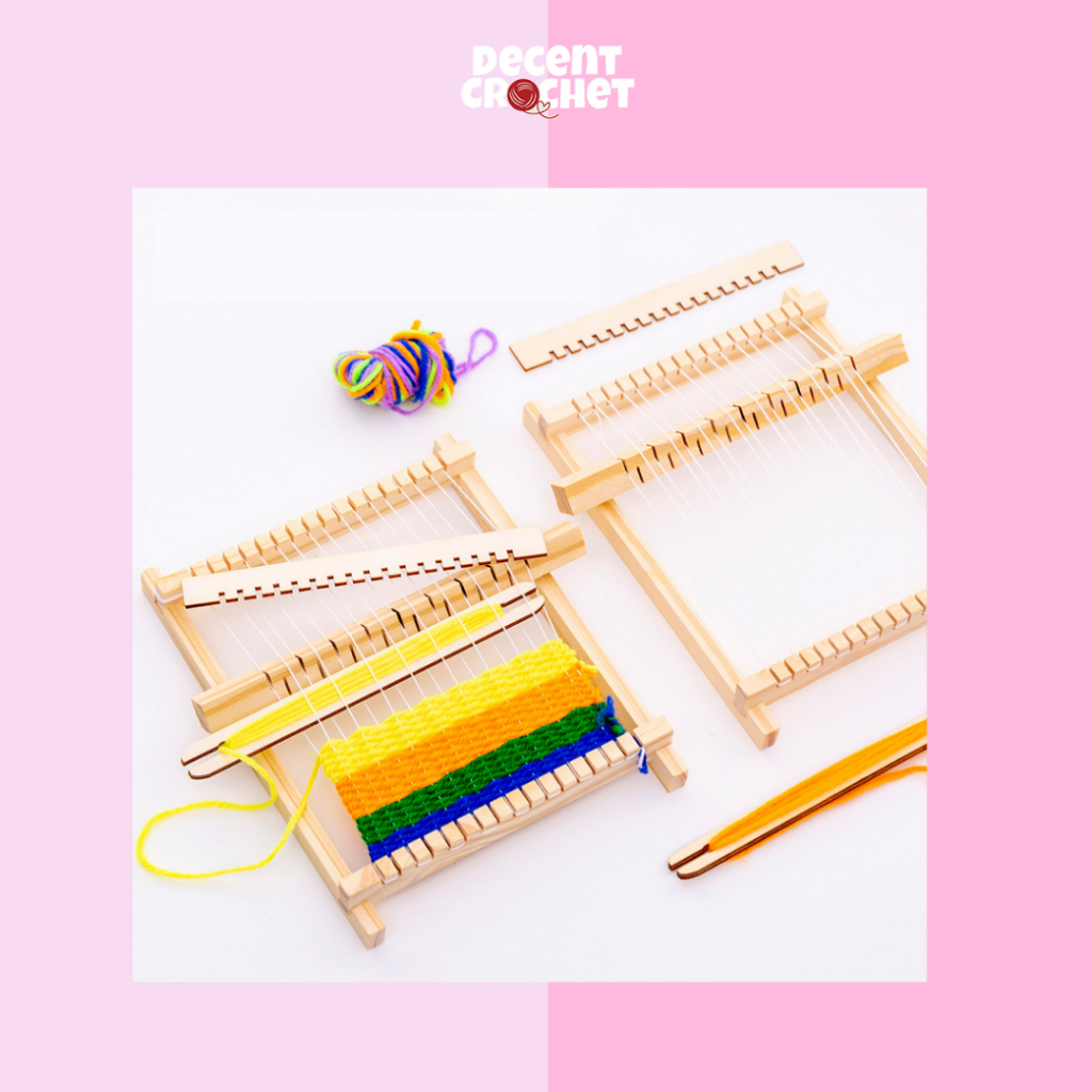 Jual Decent Crochet - Mini Weaving Kit / Alat Tenun Mini / Wooden ...